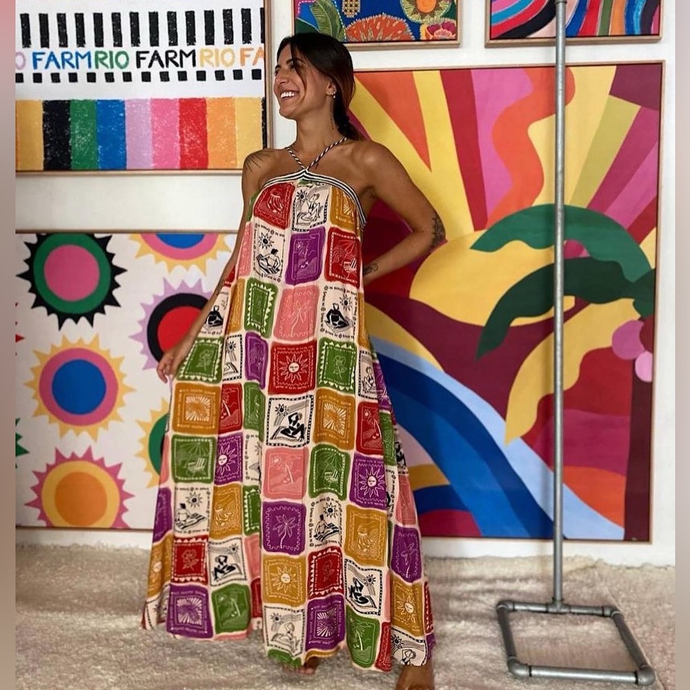 NWT FARMRio Solzão Maxi Dress